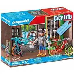 Top1Toys Playmobil 70674 Gift Set E-Bike Werkplaats aanbieding
