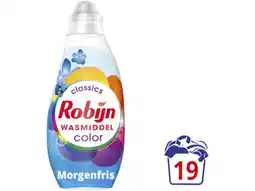 Hoogvliet Robijn Wasmiddel klein & krachtig morgenfris aanbieding