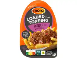 Hoogvliet Mora Loaded fries Indisch stoofvlees aanbieding