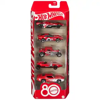 Top1Toys Hot Wheels diecast 80th 5 pack aanbieding