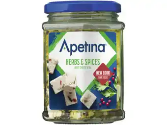Hoogvliet Apetina Witte kaasblokjes in olie met kruiden aanbieding