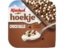 Hoogvliet Almhof Hoekje choco balls yoghurt aanbieding