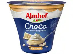 Hoogvliet Almhof Choco dessert room wit aanbieding