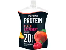 Hoogvliet Melkunie Protein pouch peach aanbieding