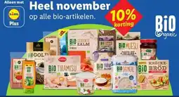 Lidl alle bio-artikelen. aanbieding