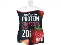 Hoogvliet Melkunie Protein aardbei yoghurt aanbieding