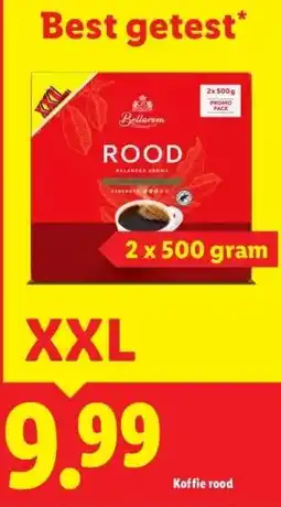 Lidl Koffie rood aanbieding