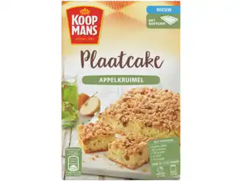 Hoogvliet Koopmans Plaatcake appelkruimel aanbieding