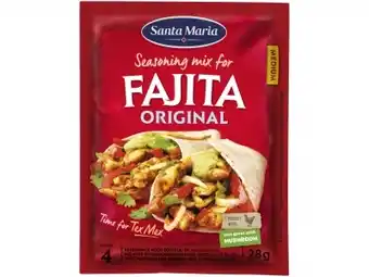 Hoogvliet Santa Maria Fajita seasoning mix 28g aanbieding