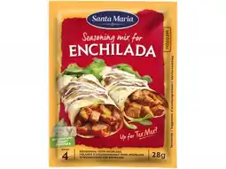Hoogvliet Santa Maria Enchilada seasoning mix 28g aanbieding