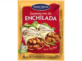 Hoogvliet Santa Maria Enchilada seasoning mix 28g aanbieding