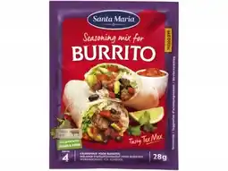 Hoogvliet Santa Maria Burrito burrito seasoning mix 28g aanbieding
