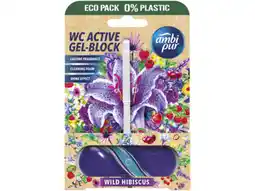 Hoogvliet Ambi Pur Toiletblok wild hibiscus 0% plastic aanbieding
