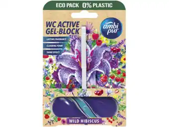 Hoogvliet Ambi Pur Toiletblok wild hibiscus 0% plastic aanbieding