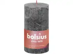 Hoogvliet Bolsius Stompkaars antraciet aanbieding