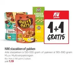 Jumbo HAK stazakken of pakken aanbieding