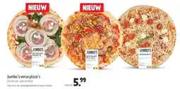 Jumbo Jumbo's verse pizza's aanbieding