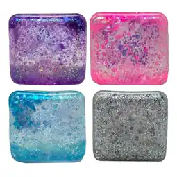 Intertoys Squishy Tastic glitterdobbelsteen aanbieding