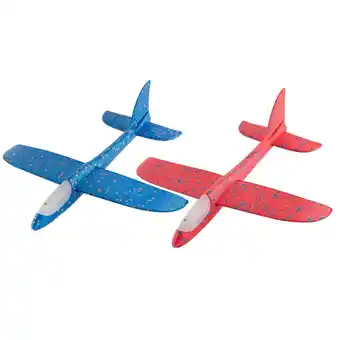 Intertoys Foam vliegtuigje met licht aanbieding