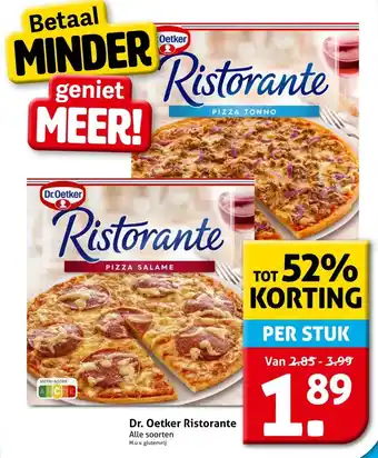 Hoogvliet Dr. Oetker Ristorante aanbieding