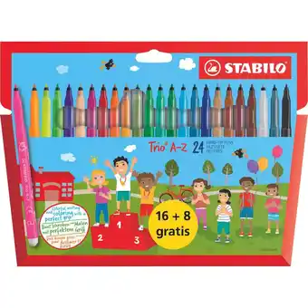Intertoys STABILO Trio A-Z stiften etui 16 + 8 aanbieding