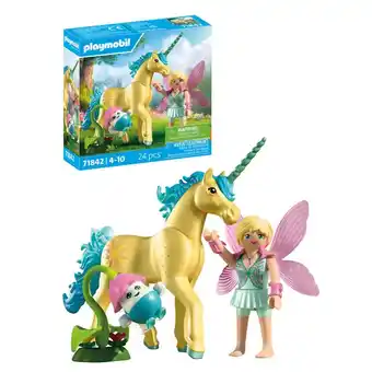 Intertoys PLAYMOBIL verzameleenhoorn: Zonneschijnbloesem met fee 71842 aanbieding