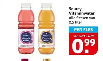 Hoogvliet Sourcy Vitaminwater aanbieding