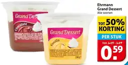 Hoogvliet Ehrmann Grand Dessert aanbieding