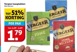 Hoogvliet Vergeer kaasplakken aanbieding