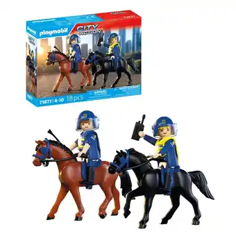 Intertoys PLAYMOBIL City Action politie te paard 71877 aanbieding