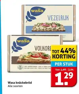 Hoogvliet Wasa knäckebröd aanbieding