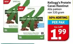 Hoogvliet Kellogg's Protein Cacao Hazelnut aanbieding