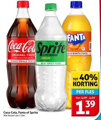 Hoogvliet Coca-Cola, Fanta of Sprite aanbieding