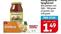 Hoogvliet Honig pasta of Spagheroni aanbieding