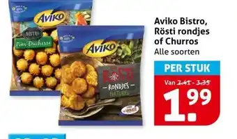 Hoogvliet Aviko Bistro, Rösti rondjes of Churros aanbieding