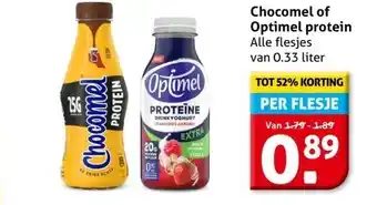 Hoogvliet Chocomel of Optimel protein aanbieding