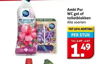 Hoogvliet Ambi Pur WC gel of toiletblokken aanbieding