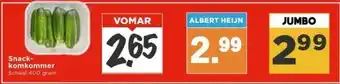 Vomar Voordeelmarkt Snack- komkommer aanbieding