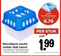 Vomar Voordeelmarkt Navulbare vocht- vreter met navul aanbieding