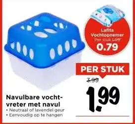 Vomar Voordeelmarkt Navulbare vocht- vreter met navul aanbieding