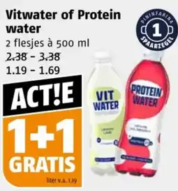 Poiesz Vitwater of Protein water aanbieding