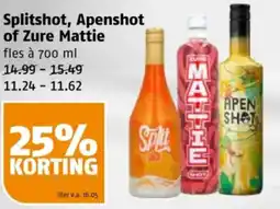 Poiesz Splitshot, Apenshot of Zure Mattie aanbieding