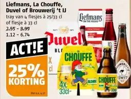 Poiesz Liefmans, La Chouffe, Duvel of Brouwerij 't IJ aanbieding