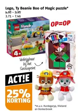 Poiesz Lego, Ty Beanie Boo of Magic puzzle* aanbieding