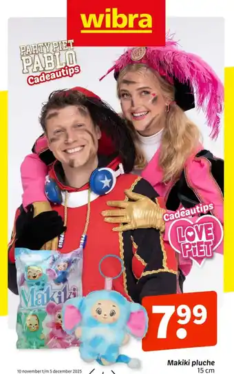 Wibra Makiki pluche aanbieding