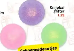 Wibra Knijpbal glitter aanbieding