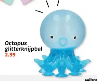 Wibra Octopus glitterknijpbal aanbieding