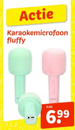 Wibra Karaokemicrofoon fluffy aanbieding