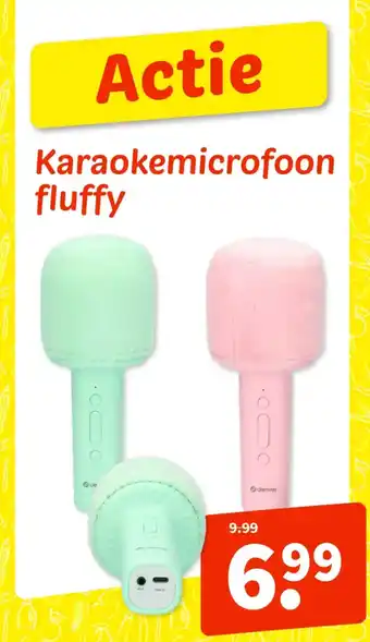 Wibra Karaokemicrofoon fluffy aanbieding