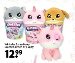 Wibra Winksies Strawberry Unicorn, kitten of puppy aanbieding
